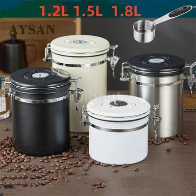 Stainless Steel Coffee Canister Coffee Bean Storage Airtight