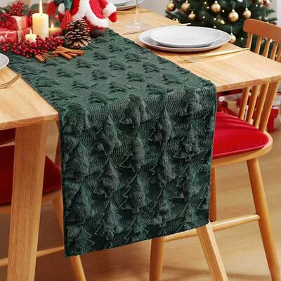 Temu Advanced Sense Sequ Christmas Tree Table Runner Nordic