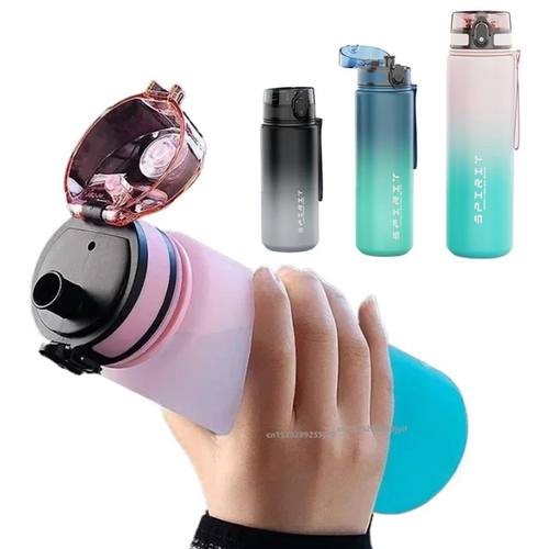 500ML/650ML/1000ML Sports Water Bottle Leak Proof Colorful P