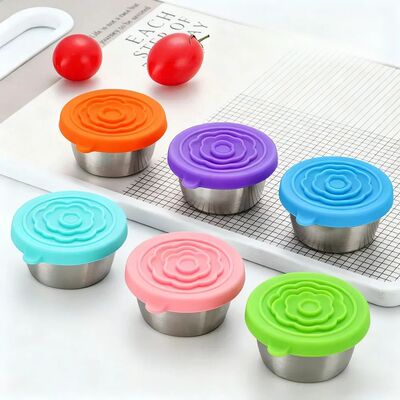 12pc 304 Stainless Steel Food Containers with Leakproof Lids