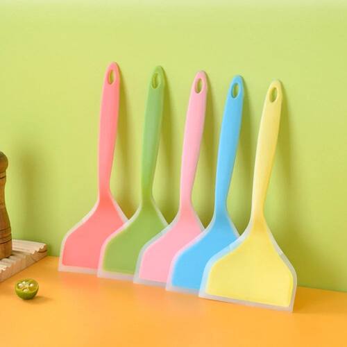 1PC Silicone Spatula Wide Mouth Non-stick Scraper Steak Beef