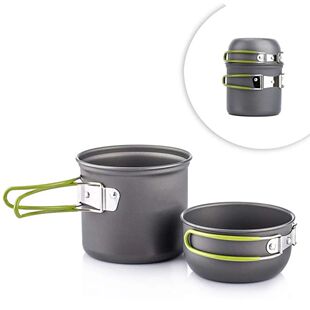 Ultralight Camping Pots Cookware Set Portable Outdoor Cookin