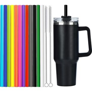 12 Pack Color Replacement Straws for 30/40 oz Tumble