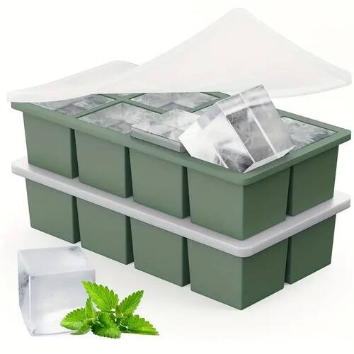 Large Ice Cube Tray For Whiskey Big Square Ice Cube Maker Fo