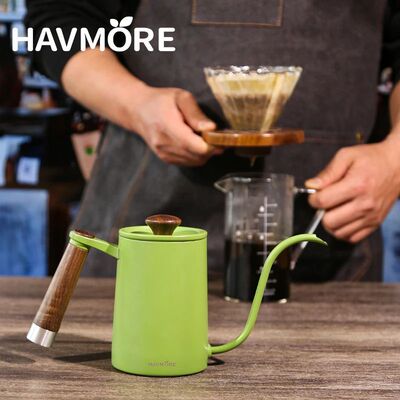 600ml Pour Over Coffee Kettle Stainless Steel Gooseneck Tea