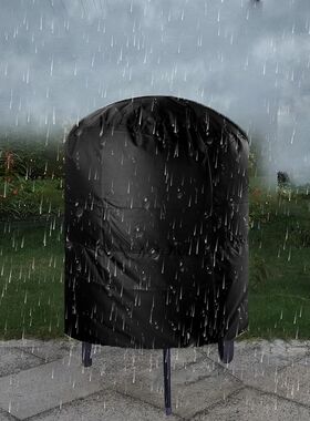 Waterproof Round BBQ Grill Cover Anti Dust Camping Outdoor B