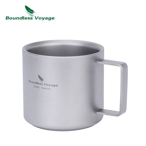 Boundless Voyage Titanium Double Wall Coffee Cup 220ML Campi