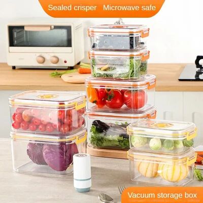 Vacuum Fresh-keeping Box Refrigerator Sealed Canister Microw