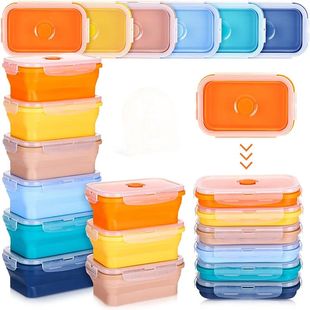 Collapsible Food Storage Containers Silicone Lunch Box with