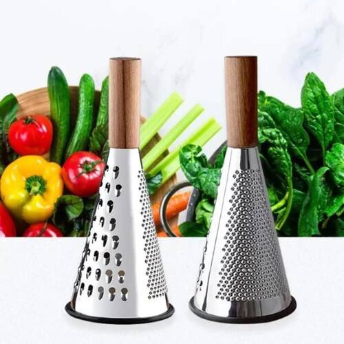 1 Pcs Conical Stainless Steel Grater Kitchen Multi-purpose F