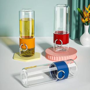 Reusable 400ML Tea Water Bottle with Tea Filter Portable Tea