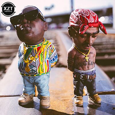 1 Pcs Hip Hop Negro Commemorative Resin Indie Station Charac