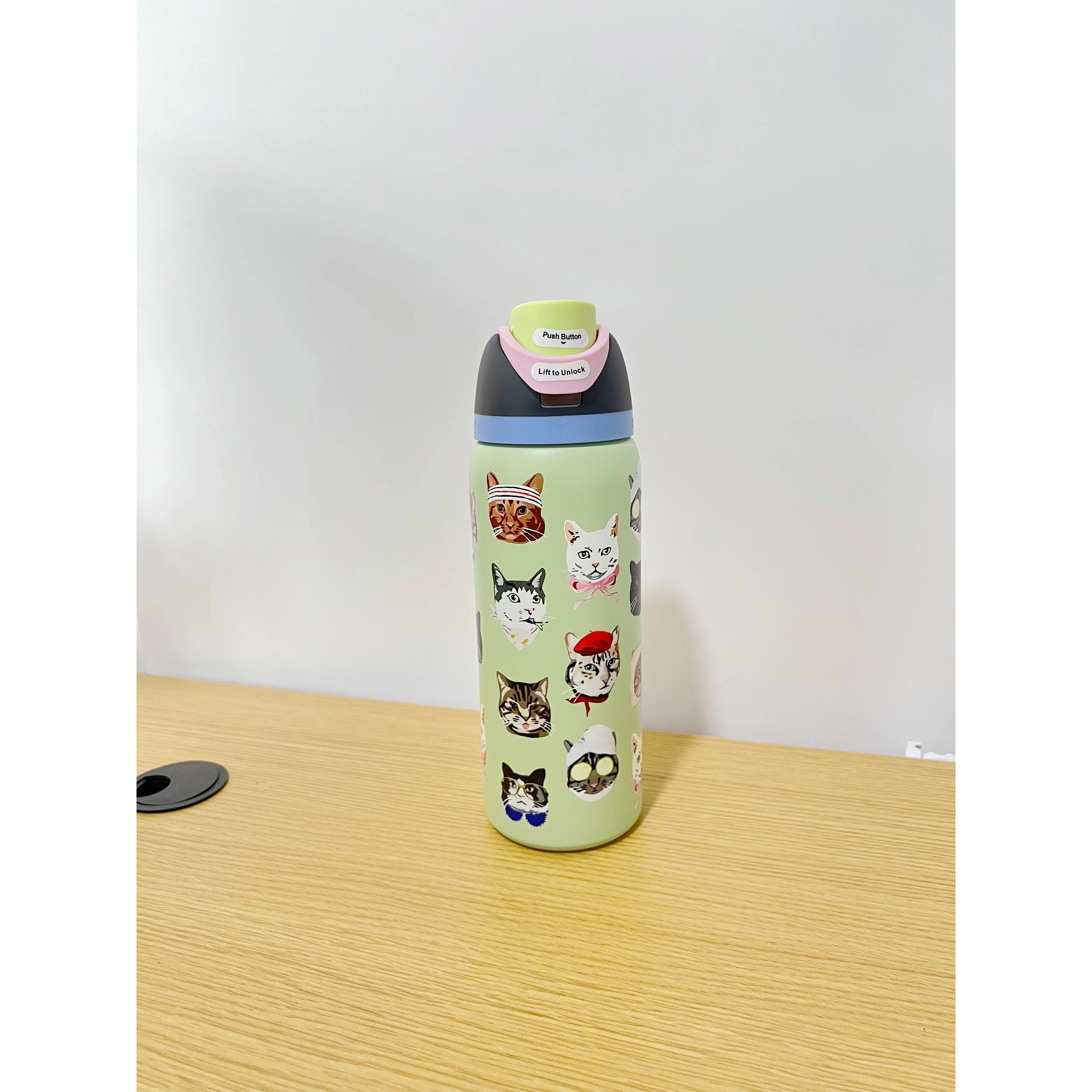 32oz Stainless Steel Cup Cold Water Bottle Straw Cup Latest