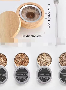 Glass Top Smoker Cocktail Smoker Kit With 4PCS Wood Chips Ba