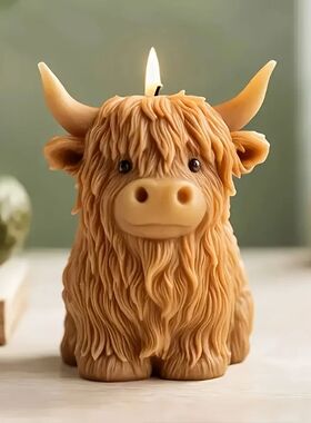 3D Yak-Shaped Candle Silicone Mold DIY Animal-Shaped Scented
