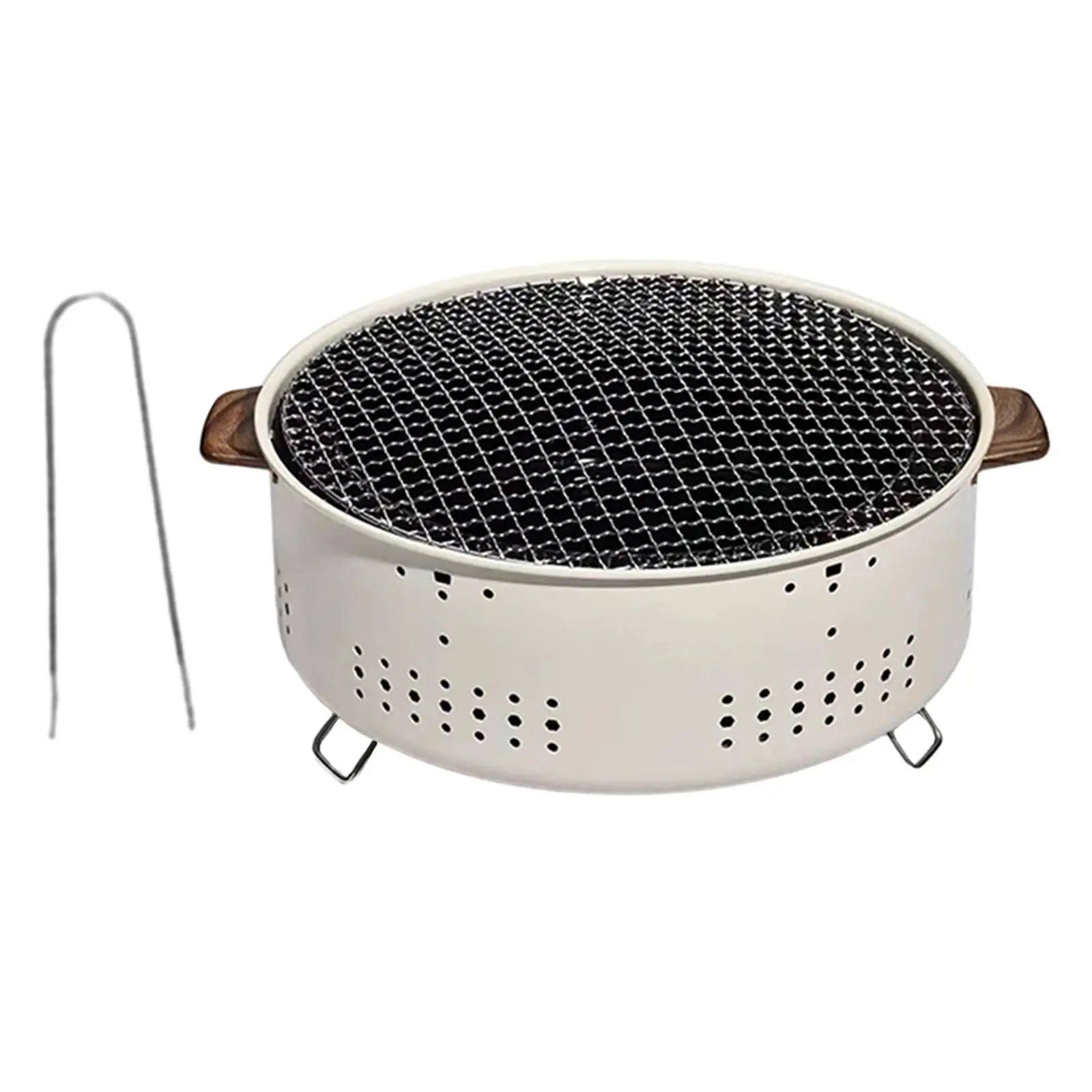 Camping Grill Stove BBQ Stove for Backyard Cooking Family Ou