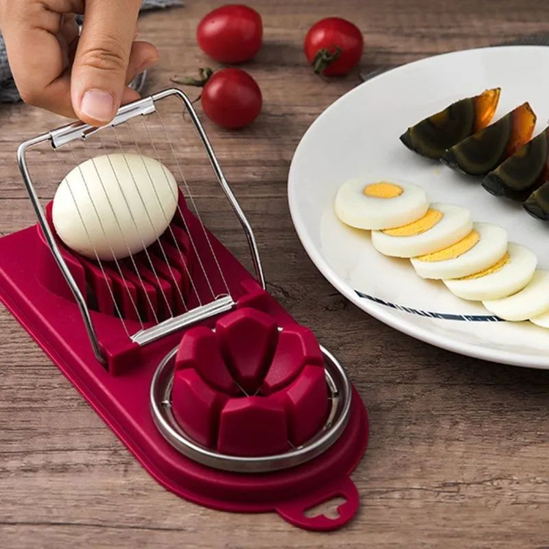 Multifunctional Egg Cutter Stainless Steel Egg Slicer Sectio