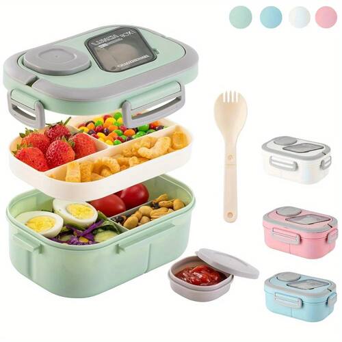 1PC Convenient Insulated Lunch Box, European Oval Sealed Fre