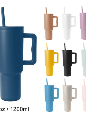 Customized 40 oz Tumbler with Handle Vacuum Insulated Mug Wi