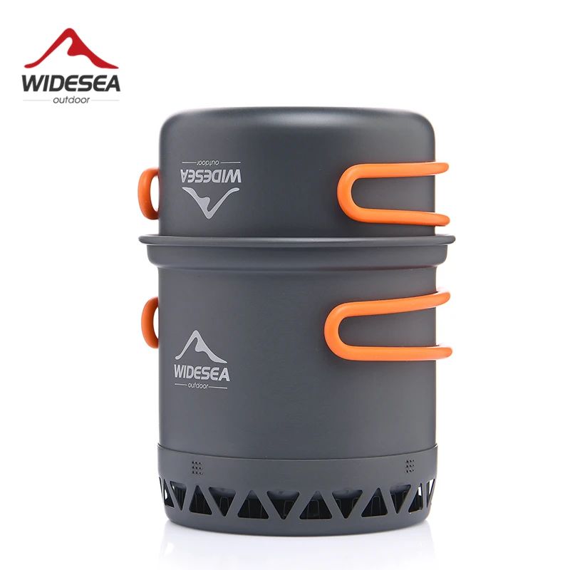 Widesea Camping 1.3L 2.3L Cookware Outdoor Cooking Set Heat