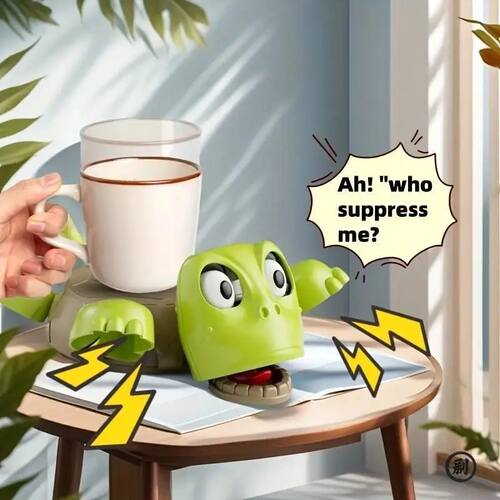 Panic Turtle Coaster – 3D Printed Funny Mug Mat, Heat Resis