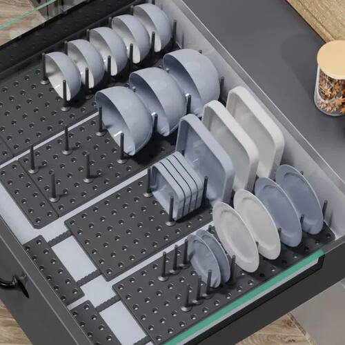 Telescopic Dish Plate Drying Rack Bowl Pot Lid Storage Holde