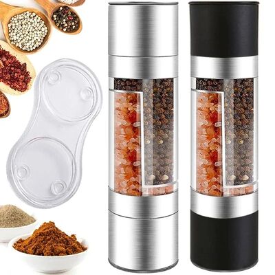 Salt and Pepper Grinder 2 in 1 Manual Stainless Steel Salt P