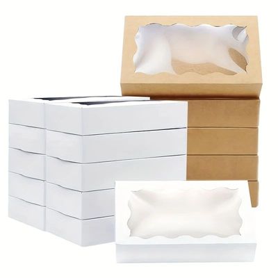 10/20/50pcs gift box with clear window-suitable for packagin