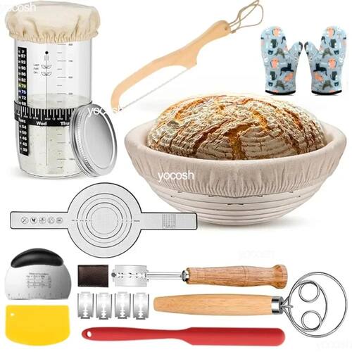 1set Professional Baking Tools 24 Oz Sourdough Starter Jar P
