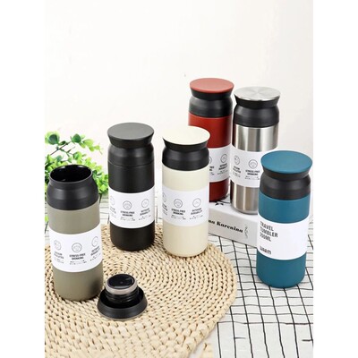 500ml Cups Coffee Mug Insulated Water Bottle Stainless Steel