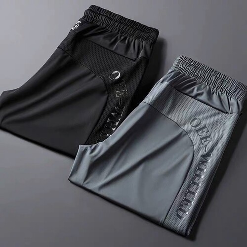 冰丝裤子男夏季薄款透气弹力