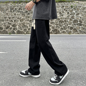 男美式 宽松直筒裤 子春秋季 清仓捡漏休闲牛仔长裤 潮牌百搭运动男装