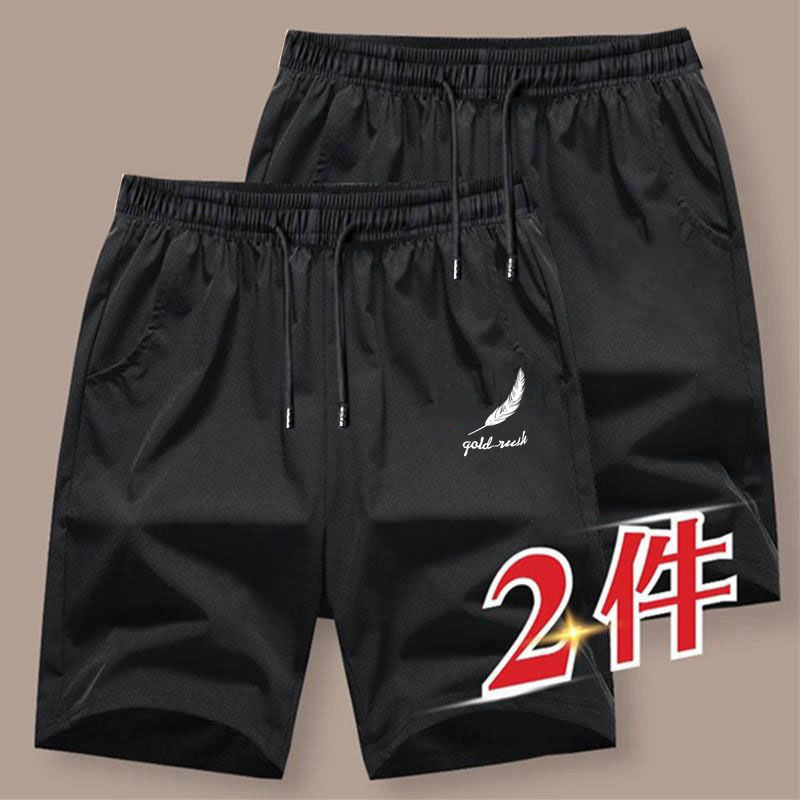 5分裤男夏季短裤男士薄款宽松大码运动裤大裤衩中裤马裤五分休闲