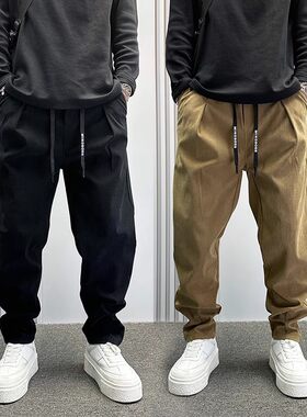 上班工作服冰丝薄款裤子男夏天干活穿的耐磨脏无磁无铁劳保大码裤