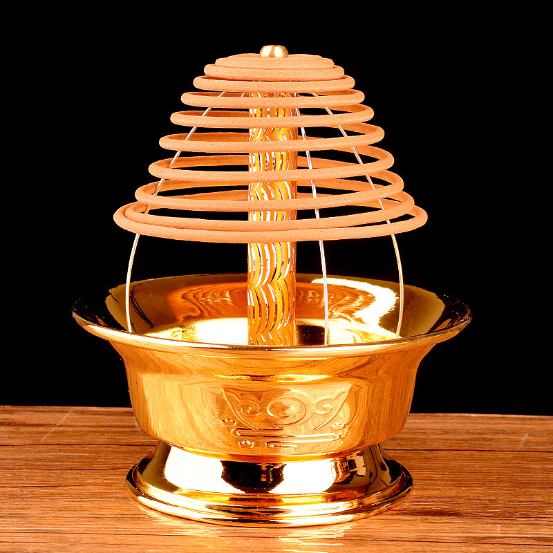 供佛合金塔香炉佛前盘香炉居家休闲招财香薰炉盘香塔香盘包邮,家居饰品,香薰炉,淘宝优惠券,粉丝福利购,淘宝优惠卷