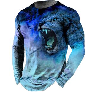 Digital printed fashion pullover for men数码印花时尚套头上衣