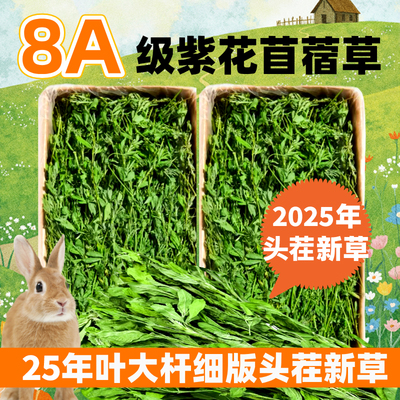 25年苜蓿草兔粮龙猫幼兔食用干草