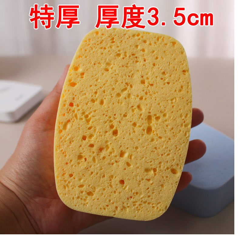 特厚35mm大孔木浆棉深层洗脸扑图片