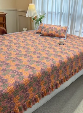 2025秋冬季新款轻奢四季双面床高端农村土炕炕盖大榻榻米床单床盖