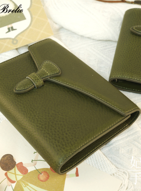 日本brelio mbox 伊势丹展会限定款橄榄绿m5 a7 a6三折活页手账本