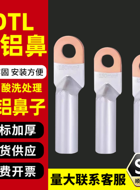 DTL铜铝线鼻 铝线鼻 过渡接线冷压端子16/25/35/50/70/95平方