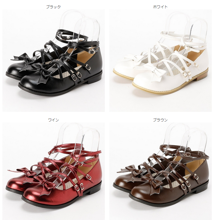 2017春新款queen bee 复古交叉绑带蝴蝶结搭扣低跟茶会鞋单鞋