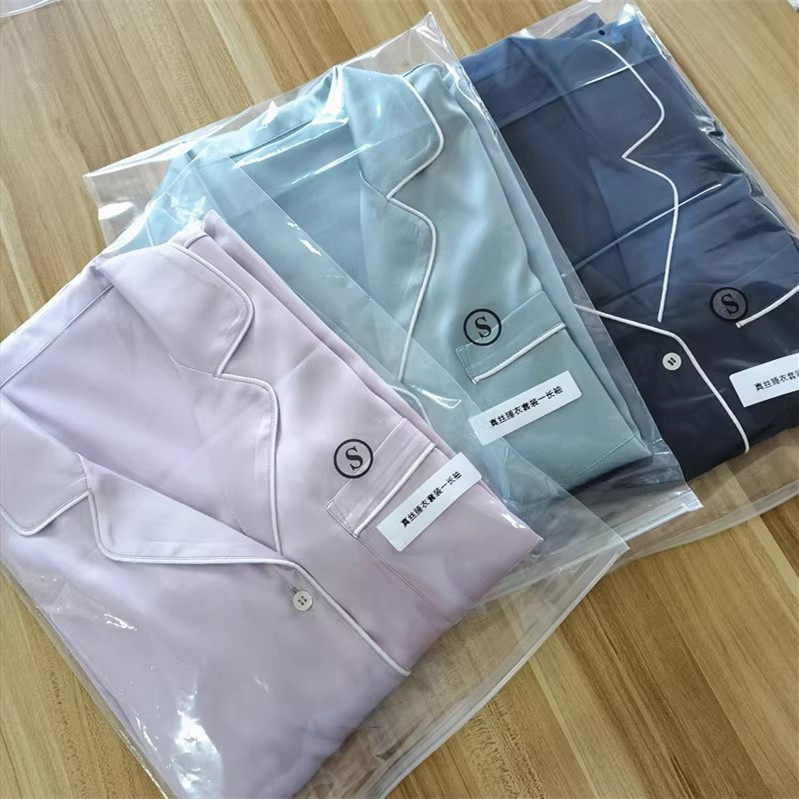 断码福利# 真材实料6A笈重磅真丝弹力缎睡衣短袖套装舒适家居服女