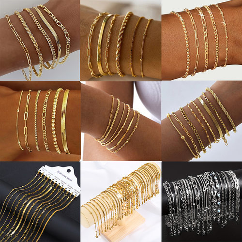 Women'sStainless Steel Bracelet Set Furnace Vacuum Plating 1