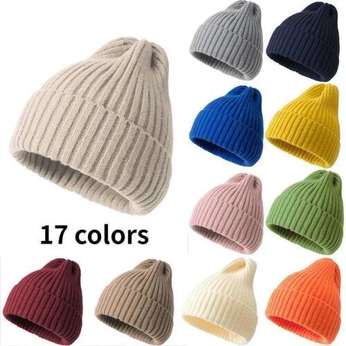 New Beanie Winter for Women Men Boys Girls Crochet  Hat Soli