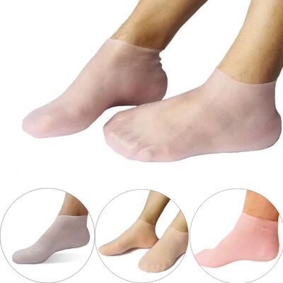 2Pcs Silicone Foot Care Socks Anti Cracking Moisturizing Gel