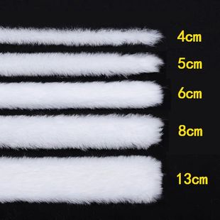 1m Faux Rabbit Fur Apparel Sewing Fluffy Trim Trimming Fabri