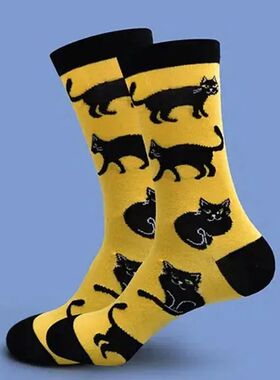 1pair 1pairs New Sock Men's Funny Personality Color Skateboa