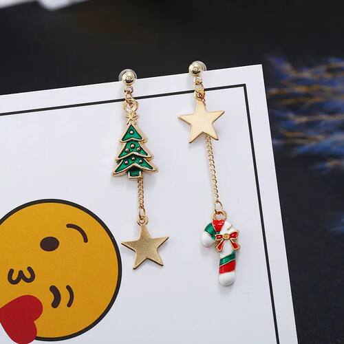 Earring Dangle Christmas Supplies Jewelry Women Party Charm