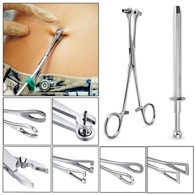 1PC Surgical Steel Professional Belly Ear Tongue Septum Lip